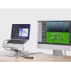 Conceptronic DONN27G, sülearvuti alus, hõbedane, alumiinium, 360°, USB 3.2 Gen 1 (3.1 Gen 1) USB-C, 5000 Mbit/s