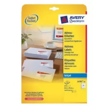Printer Label Avery J4792-25 Valge