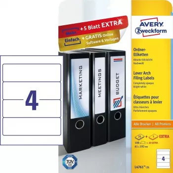 Isekleepuv silt Avery L4761-25 Rounded rectangle