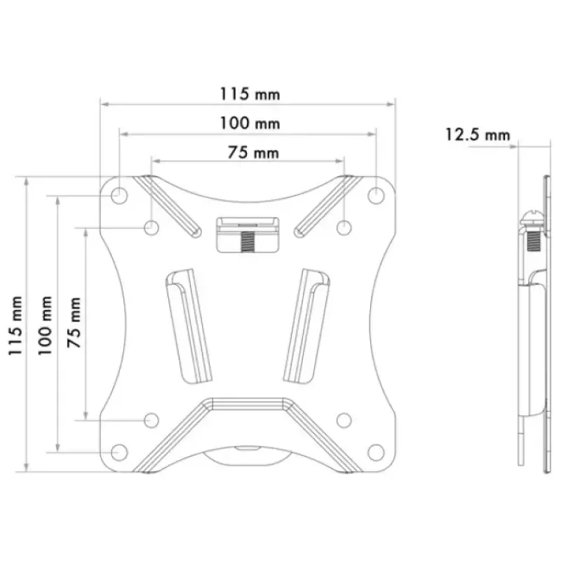 Seinakinnitusklamber Schwaiger LWHF2725 513 must