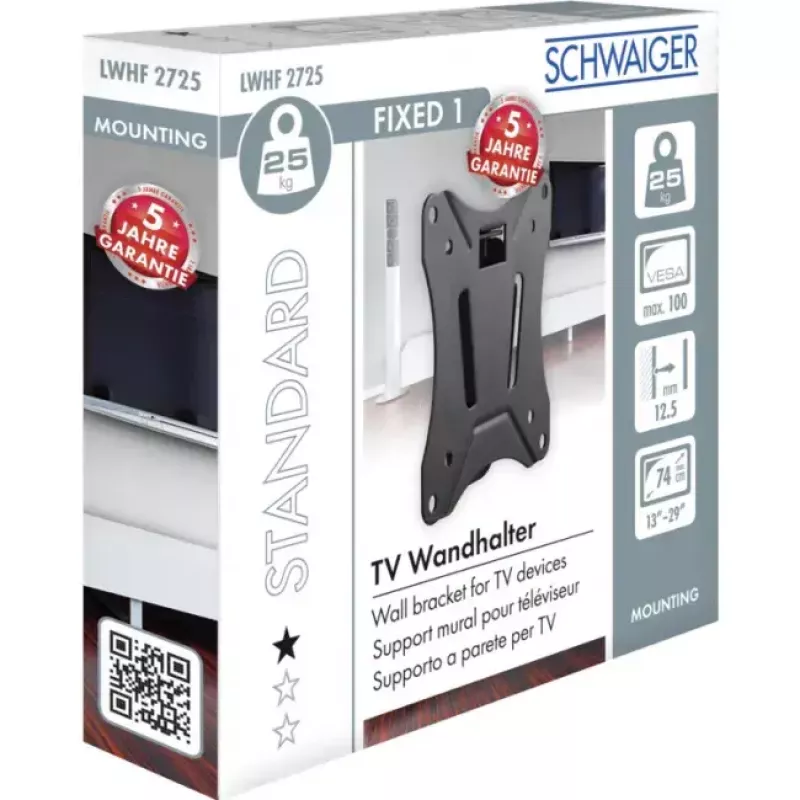 Seinakinnitusklamber Schwaiger LWHF2725 513 must