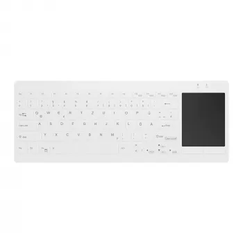 Contour Design Active Key Contour QuickClean Medical klaviatuur IP68 Touchpad Mini Wired Valge DE C4412