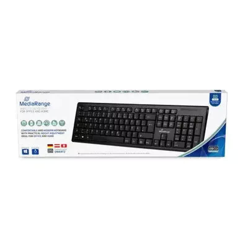 klaviatuur MediaRange MROS111 Universal RF Wireless QWERTZ Must