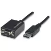 Techly DisplayPort DP to VGA adapter M F IADAP DSP-250, 0,07 m, DisplayPort, 2 x VGA (D-Sub), Isane, Emane, 1920 x 1200 pikslit