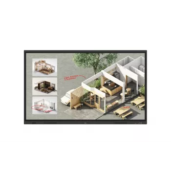 LG CreateBoard Standard interaktiivne tahvel 190,5 cm (75 tolli) 3840 x 2160 pikslit Puuteekraan Must
