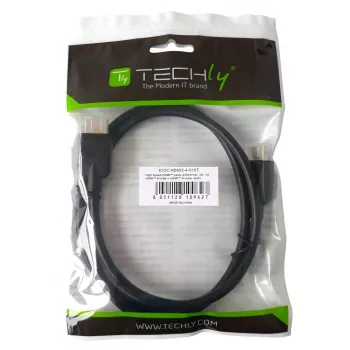 Techly ICOC HDMI2-4-020T HDMI-kaabel 2 m HDMI-tüüp A (Standard) Must