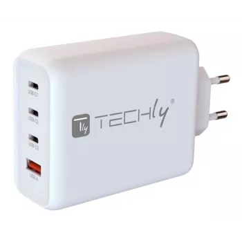 Techly IPW-PD140W-WH mobiilseadme laadija akupank, nutitelefon, tahvelarvuti, universaalne valge kiirlaadimine vahelduvvool siseruumides