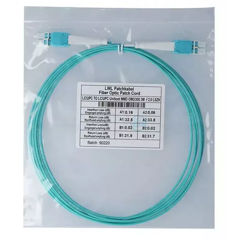 BlueOptics InfiniBand/kiudoptiline kaabel 3 m LC LC/APC Aqua