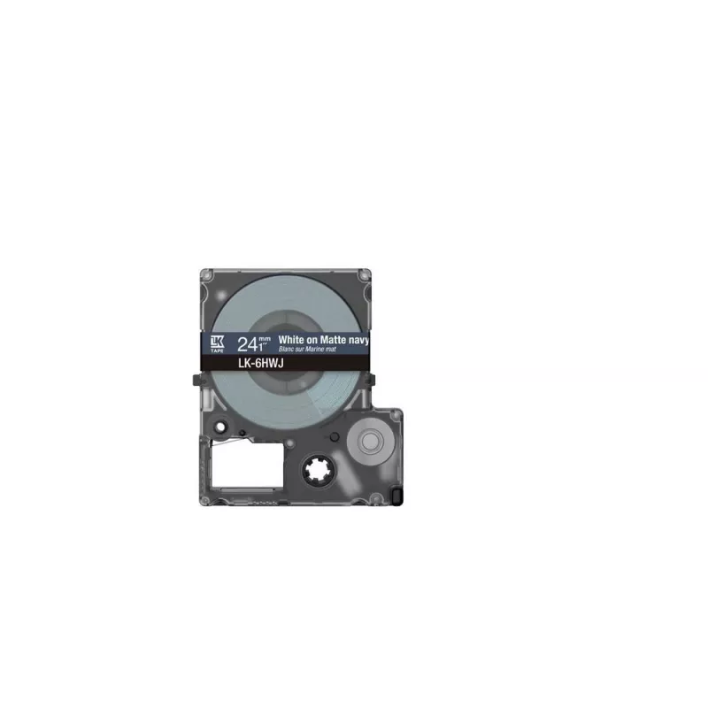 Sildilint Epson LK-6HWJ tumesinine valge termosiirdega 2,4 cm