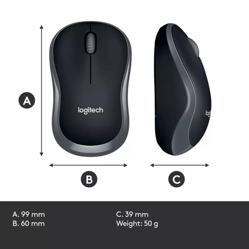 HIire Logitech M185 Swift juhtmevaba hall