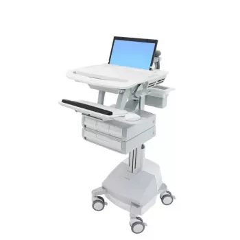 Multimeediakäru Ergotron StyleView Alumiiniumhall Valge