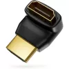 Techly HDMI-adapter M / F nurga all L IADAP HDMI-L, HDMI, HDMI, must