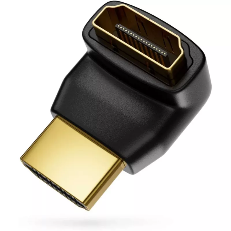 Techly HDMI-adapter M / F nurga all L IADAP HDMI-L, HDMI, HDMI, must