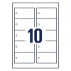 Isekleepuv printerisilt Avery T1001-10 Valge 9x5 cm 100 tk