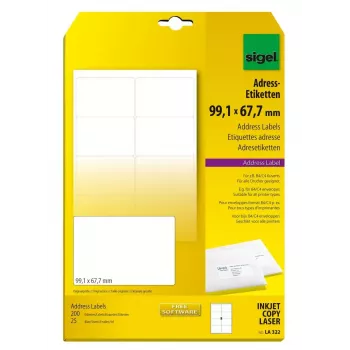 Mittekleepuv silt Sigel LA322