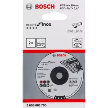 Bosch Expert for Inox lihvkettad, 76 x 4 x 10 mm, 2 tk