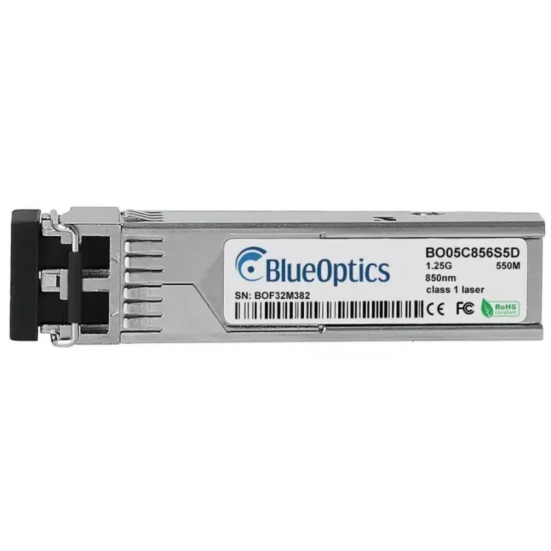 Fiiberoptiline SFP transiiver BlueOptics J4858D-BO, 1250 Mbit/s, 850 nm, hõbedane