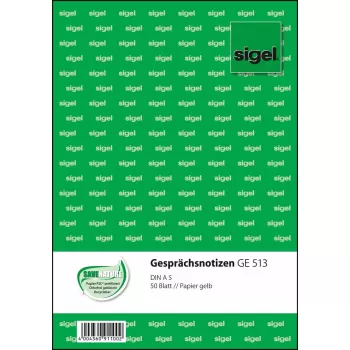 Business form Sigel GE513 A5 roheline 50 sheets
