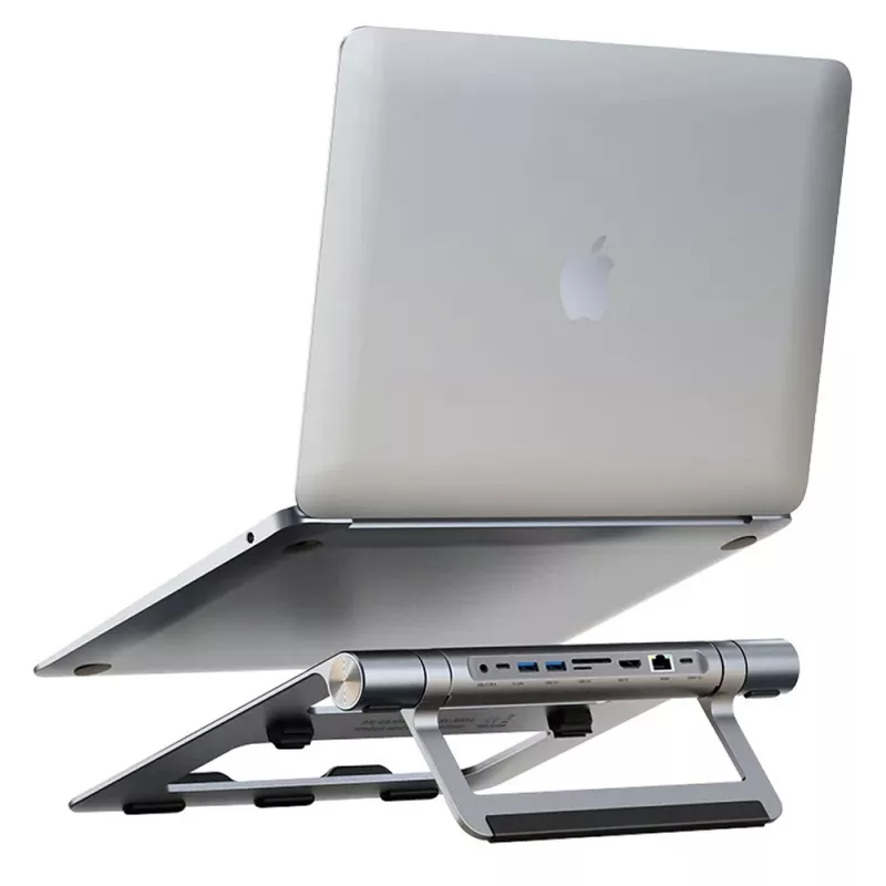 Techly ICA-NTB-DOCK91 juhtmega USB 3.2 Gen 1 (3.1 Gen 1) USB-C hõbedane
