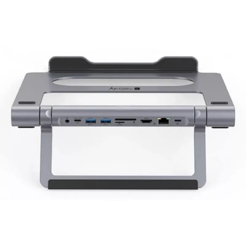 Techly ICA-NTB-DOCK91 juhtmega USB 3.2 Gen 1 (3.1 Gen 1) USB-C hõbedane