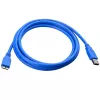 Techly USB 3.0 Superspeed kaabel A / Micro B 3m Sinine ICOC MUSB3-A-030