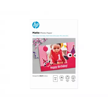 HP matt fotopaber 180 g/m2 10 x 15 cm (101 x 152 mm) 25 lehte