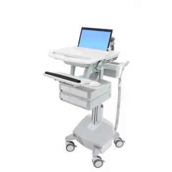 Multimeediakäru Ergotron StyleView Alumiinium Hall Valge