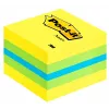 3M Post-it 2051L märkmepaber Ruudukujuline Sinine, Roheline, Türkiis, Kollane 400 lehte Isekleepuv