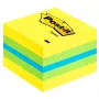 3M Post-it 2051L märkmepaber Ruudukujuline Sinine, Roheline, Türkiis, Kollane 400 lehte Isekleepuv