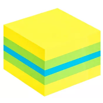 3M Post-it 2051L märkmepaber Ruudukujuline Sinine, Roheline, Türkiis, Kollane 400 lehte Isekleepuv