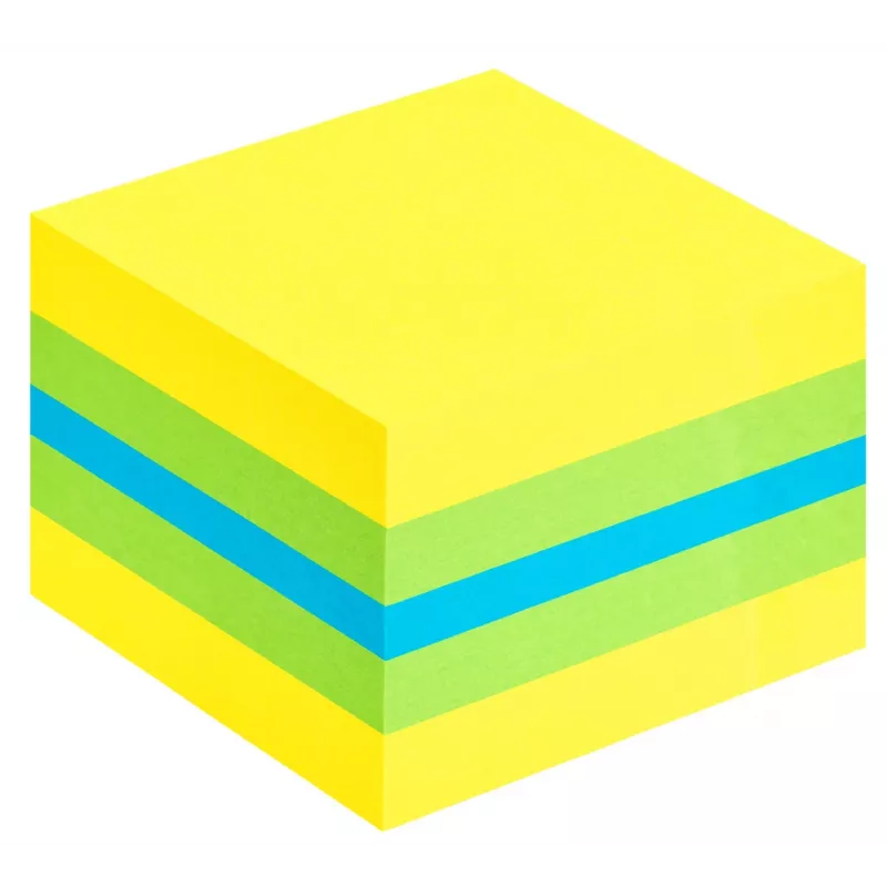 3M Post-it 2051L märkmepaber Ruudukujuline Sinine, Roheline, Türkiis, Kollane 400 lehte Isekleepuv
