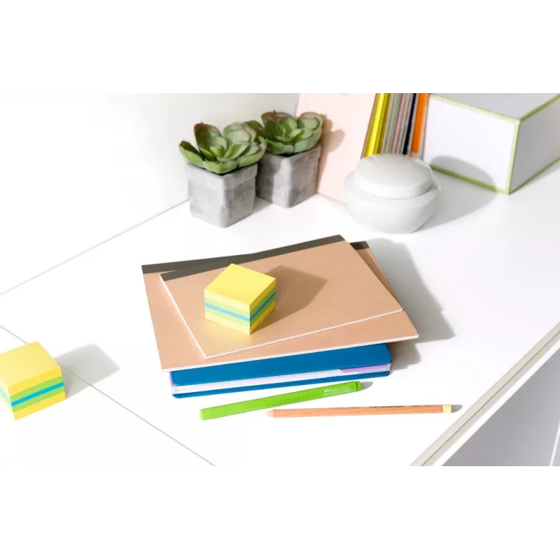 3M Post-it 2051L märkmepaber Ruudukujuline Sinine, Roheline, Türkiis, Kollane 400 lehte Isekleepuv