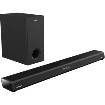 Grundig 2.1 Dolby Atmos heliriba DSB 2100, 2.1 kanalit, 280 W, 280 W, aktiivne bassikõlar, juhtmevaba, 60–20000 Hz