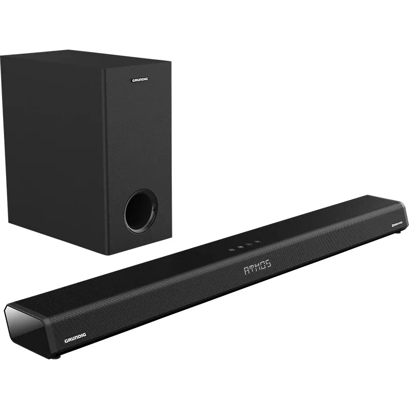 Grundig 2.1 Dolby Atmos heliriba DSB 2100, 2.1 kanalit, 280 W, 280 W, aktiivne bassikõlar, juhtmevaba, 60–20000 Hz