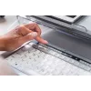 BakkerElkhuizen S-board 840 UK Qwerty, Tenkeyless (80–87%), juhtmega, USB, kääklülitiga, QWERTY, helehall, valge