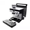 Espressomasin KRUPS XP801T poolautomaatne sisseehitatud veskiga, 3 l veepaak, 2 tassi väljastus, must/roostevaba teras