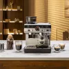 Espressomasin KRUPS XP801T poolautomaatne sisseehitatud veskiga, 3 l veepaak, 2 tassi väljastus, must/roostevaba teras
