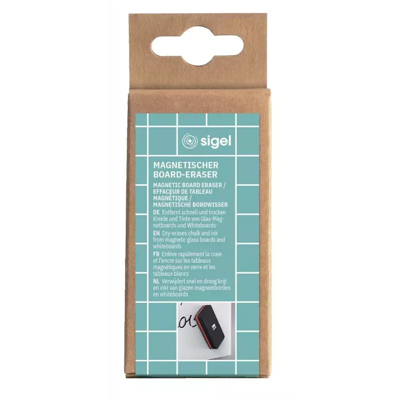Kustutuskumm Sigel BA187 EVA fliis must punane 90x45x26mm