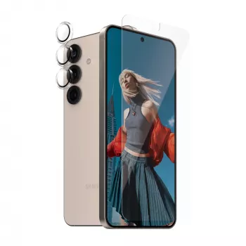 PanzerGlass 2-in-1 kaitsekomplekt Samsung Galaxy S25 kriimustus- ja löögikindlusega