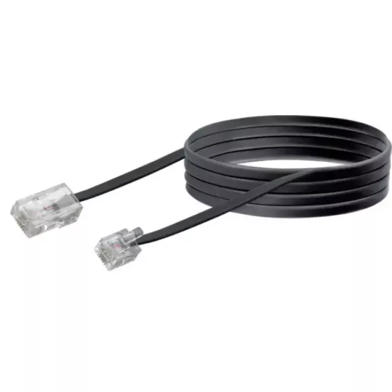 Võrgukaabel Schwaiger 3.0m RJ-11 - RJ-45 3m Must