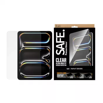 PanzerGlass SAFE. by ® ekraanikaitse iPad Pro 11 tolli (2024-2025) | ülilai sobivus kiirpaigaldustööriistaga