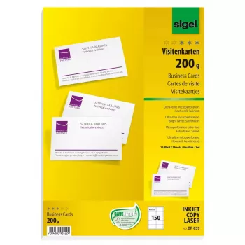 Business Card Sigel DP839 Laser/Inkjet Valge