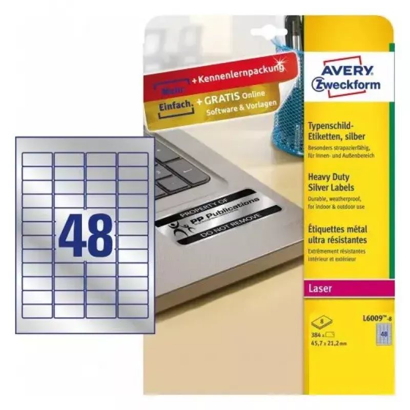 Isekleepuv printerisilt Avery L6009-8