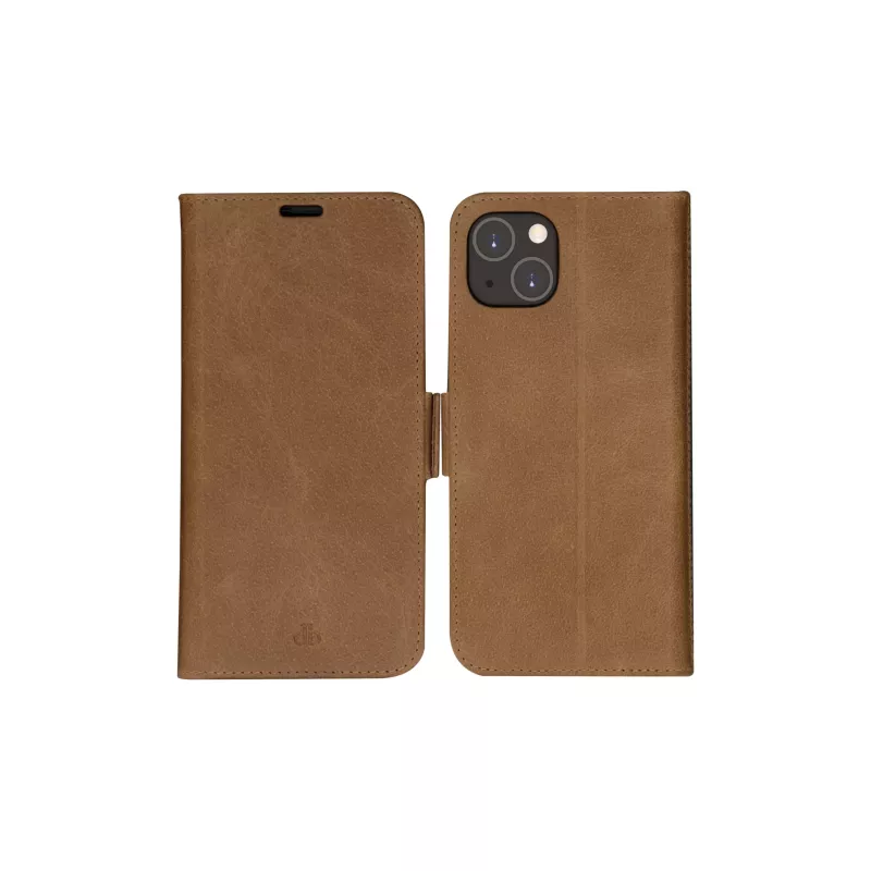 Rahakotiga ümbris dbramante1928 iPhone 14 Plus Tan 3 kaarditaskuga