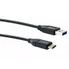 USB-kaabel Schwaiger LK 050 C USB 3.2 Gen 2 0.5 m USB A USB C Must