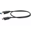 USB-kaabel Schwaiger LK 050 C USB 3.2 Gen 2 0.5 m USB A USB C Must