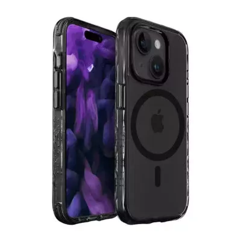 Ümbris LAUT Crystal Matter X iPhone 15 Plus 17 cm must läbipaistev
