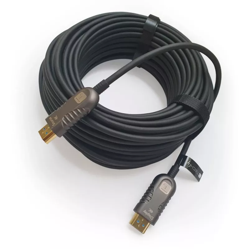 Techly ICOC HDMI-HY2-050 HDMI kaabel 50 m HDMI Type A (Standard) Must
