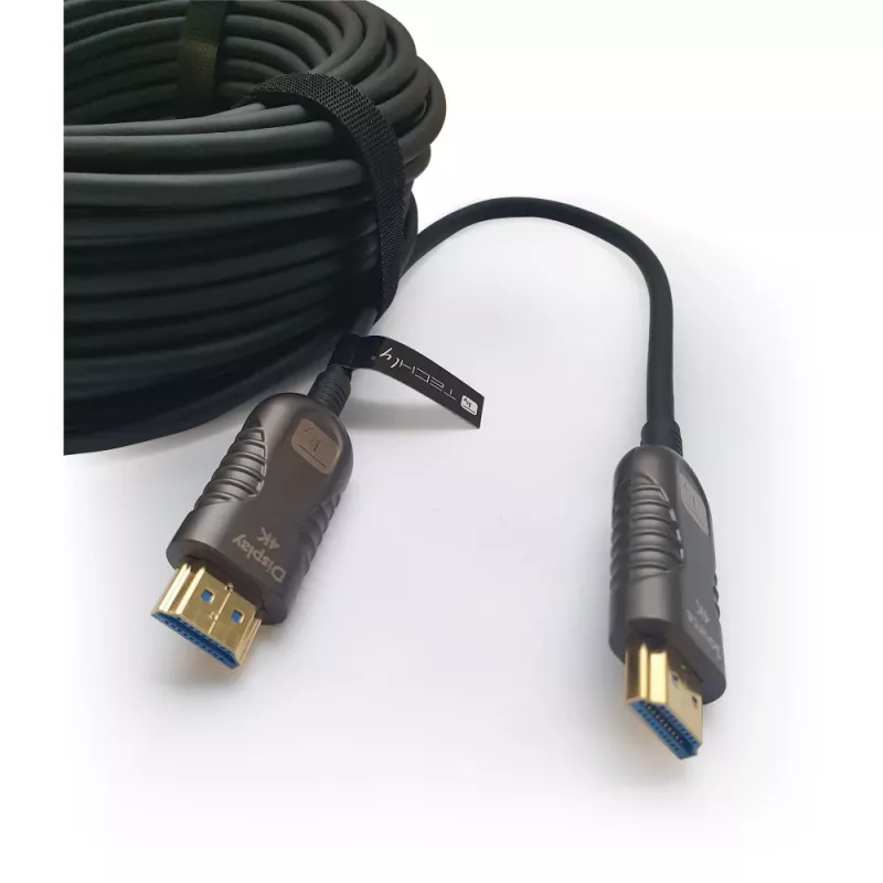 Techly ICOC HDMI-HY2-050 HDMI kaabel 50 m HDMI Type A (Standard) Must