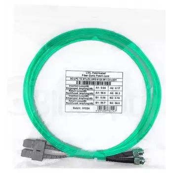 Fiiberoptiline kaabel BlueOptics SFP3233EU0.5MK SC ST OM3 0,5 m Aqua